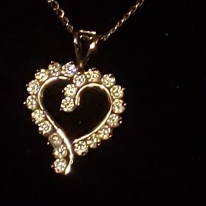 Silver and Swarovski Crystal pendant necklace